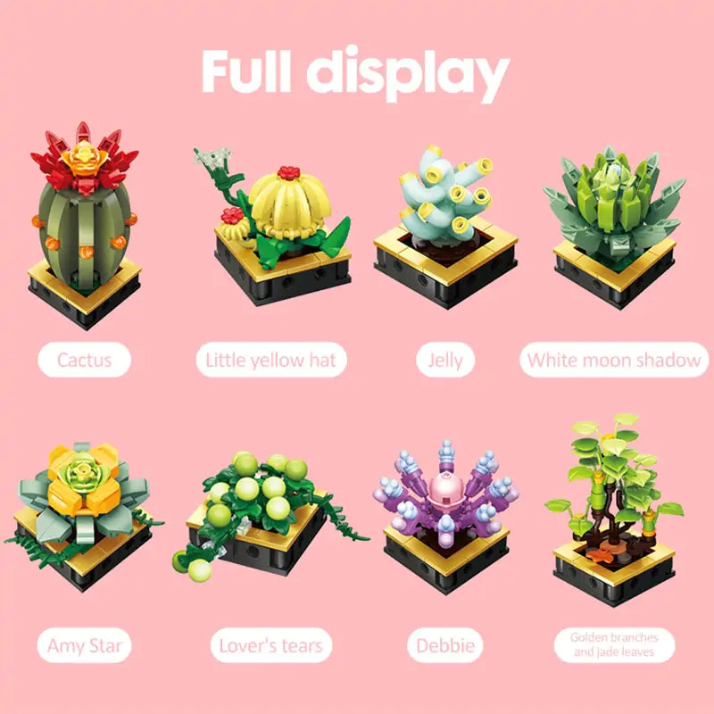 Mini Potted Plants Building Blocks