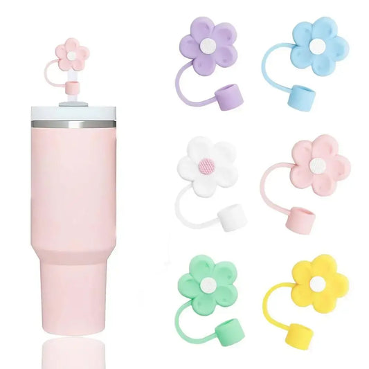 Flowers Straw Covers Cap