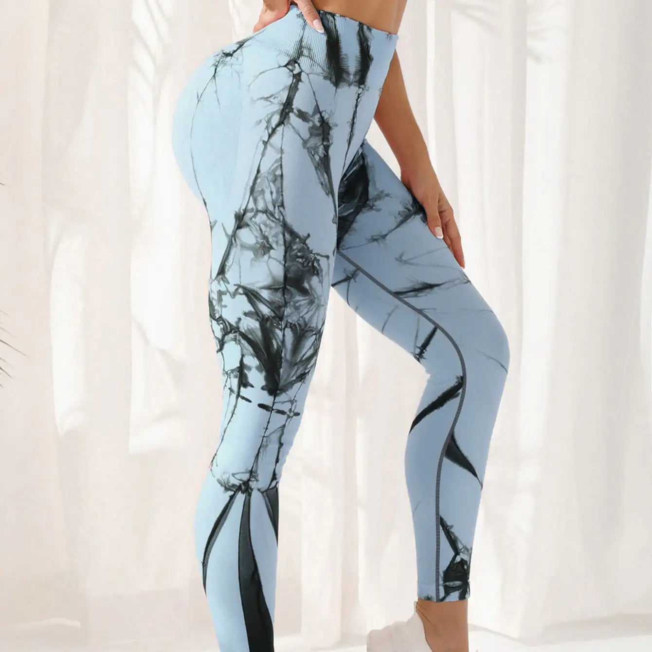 Tie-dye Leggings Spandex Yoga Pants Women's High Waist