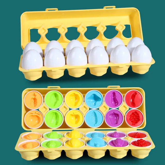 Matching Montessori Sensory Educational Eggs