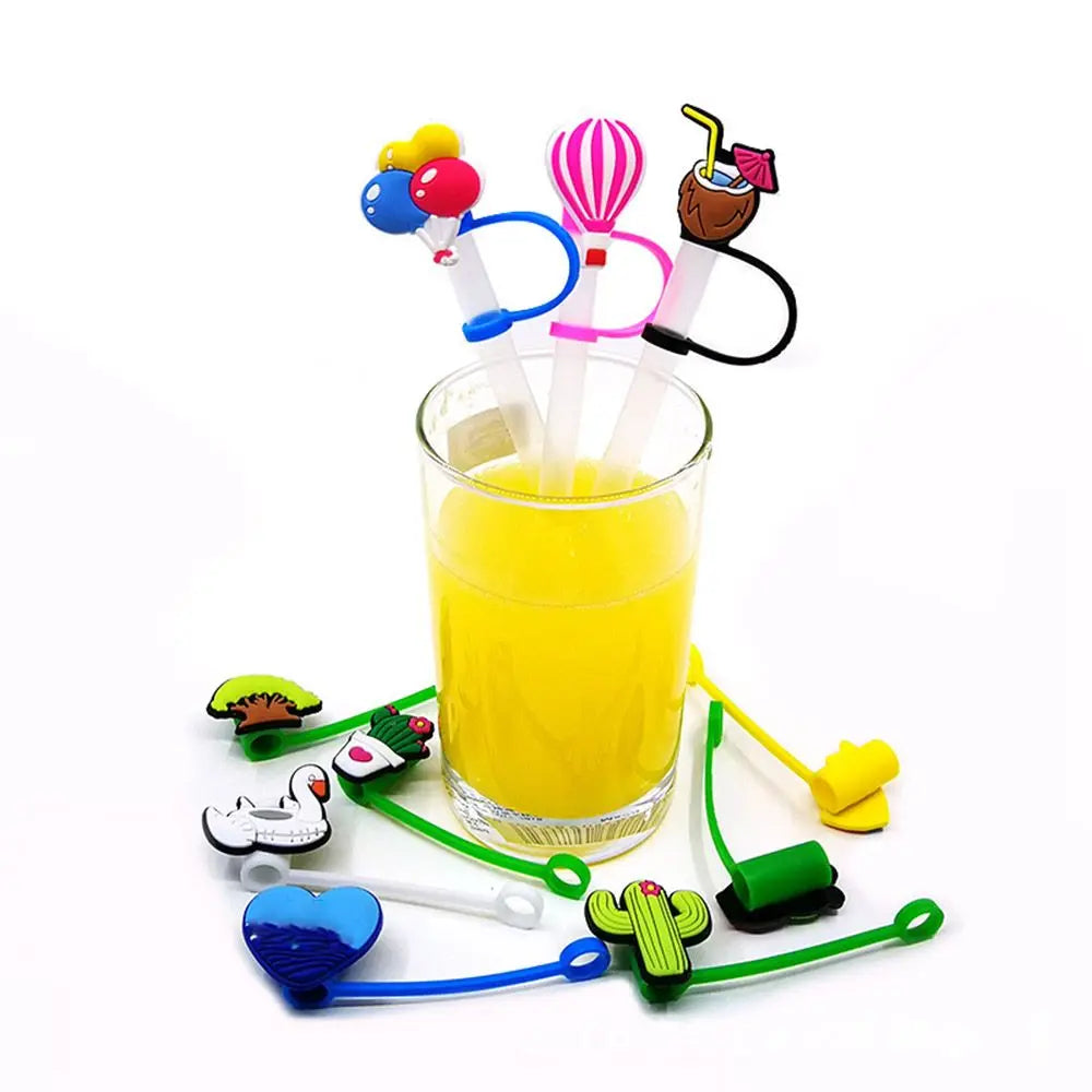 Creative Silicone Stopper for Glass Straw