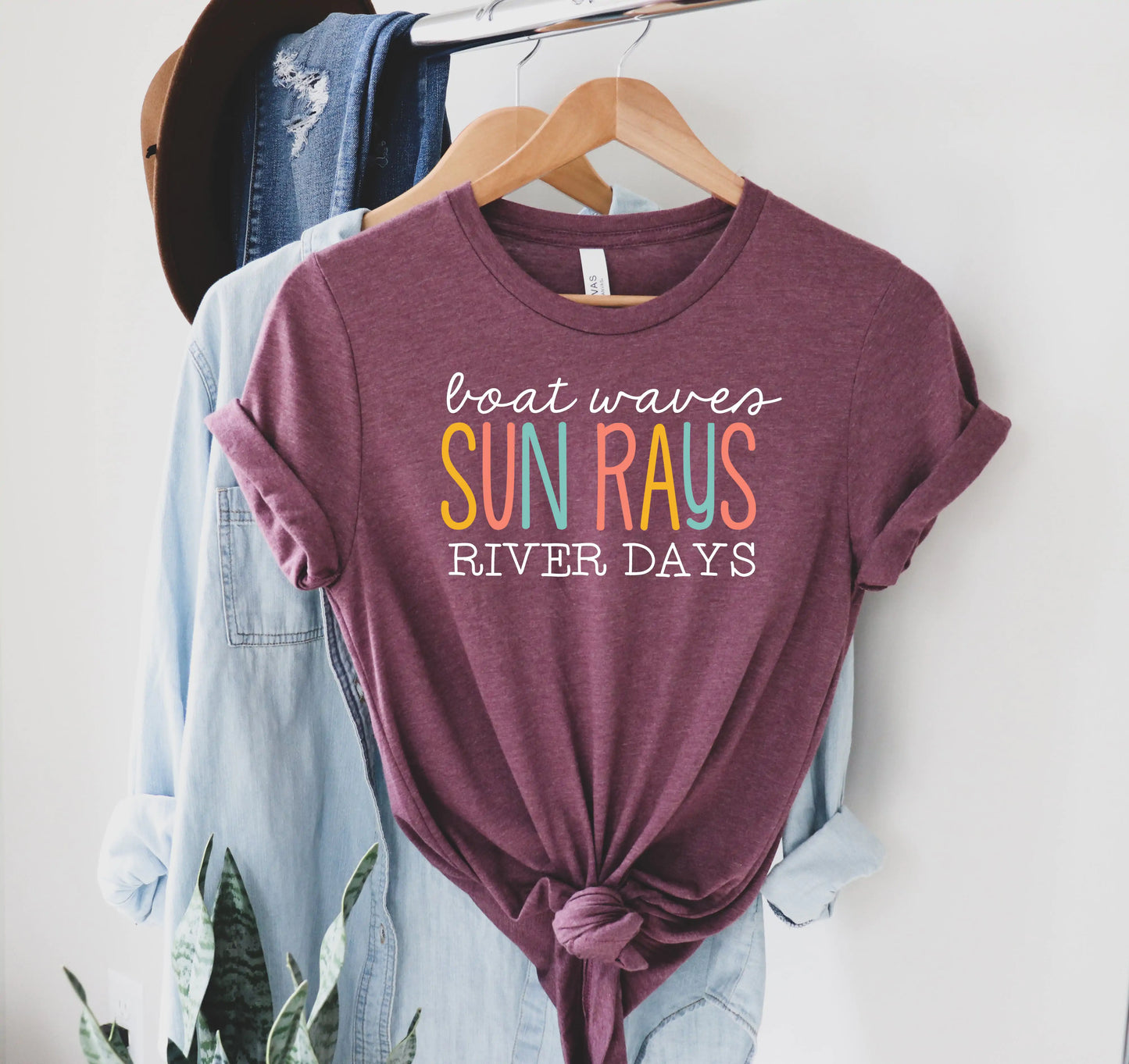 Boat Waves Sun Rays River Days Shirt, Camping Shirt