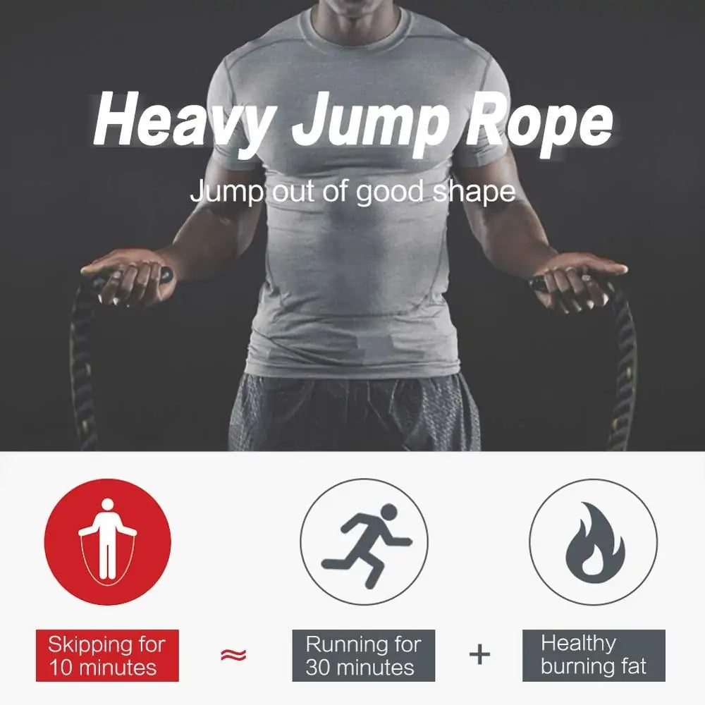 Heavy Weighted Jump Rope for Fitness and Muscle Building