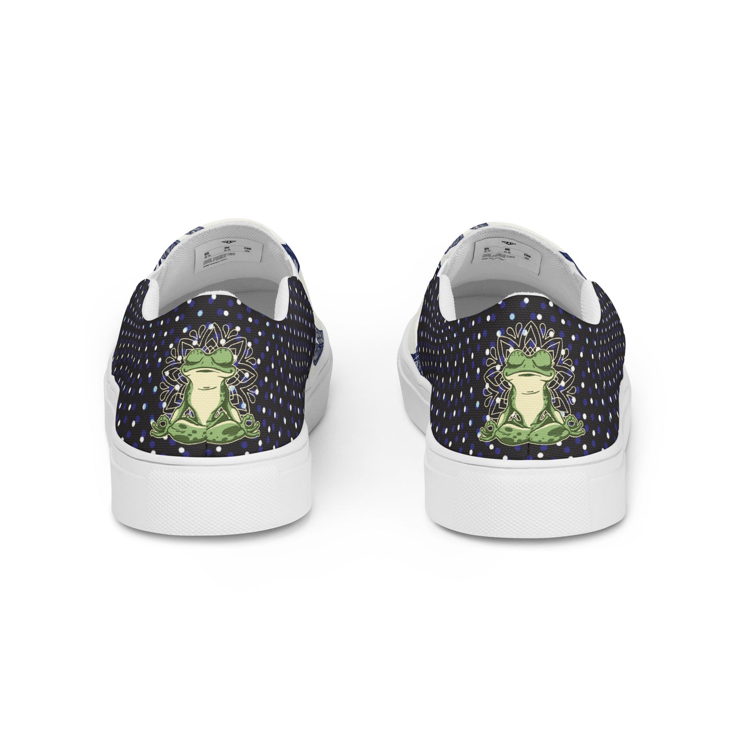 Women’s slip-on canvas shoes (Meditating Frog)