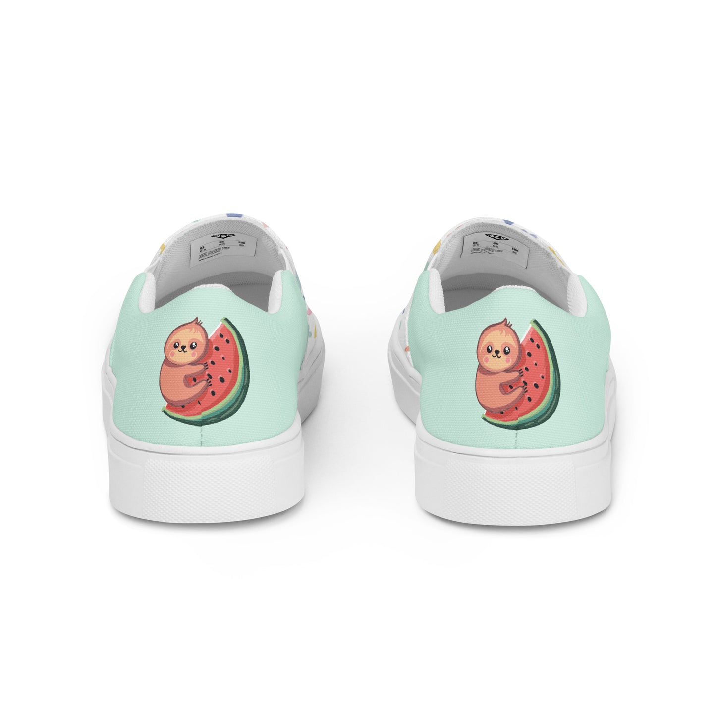 Women’s slip-on canvas shoes (Watermelon/Sloth)