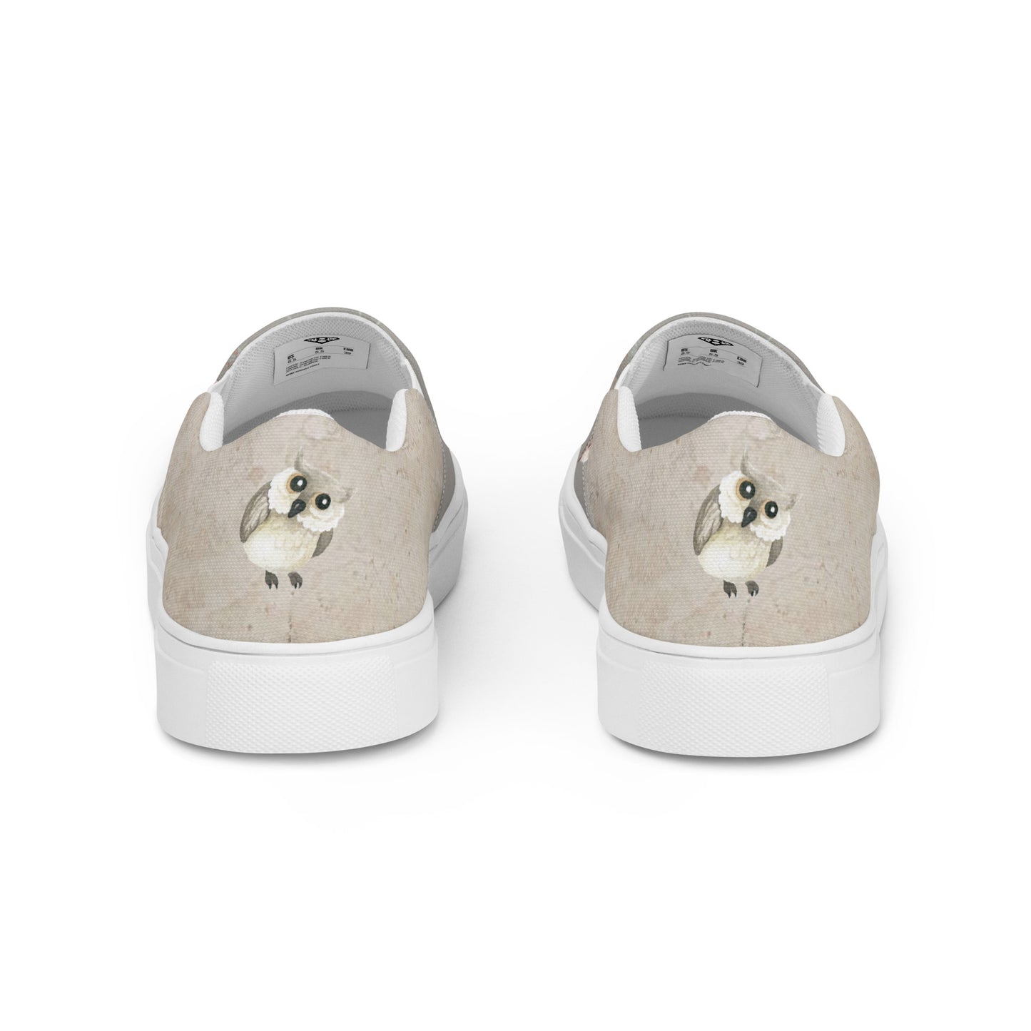 Women’s slip-on canvas shoes (Curious Owl)