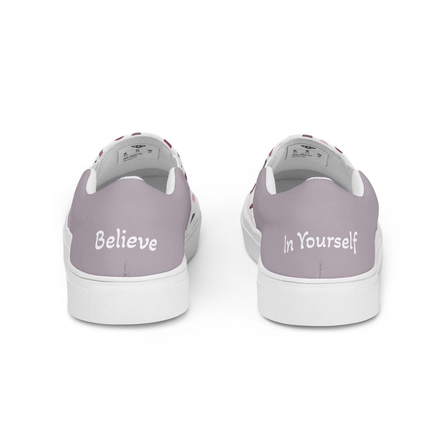 Women’s slip-on canvas shoes (Believe In Yourself)