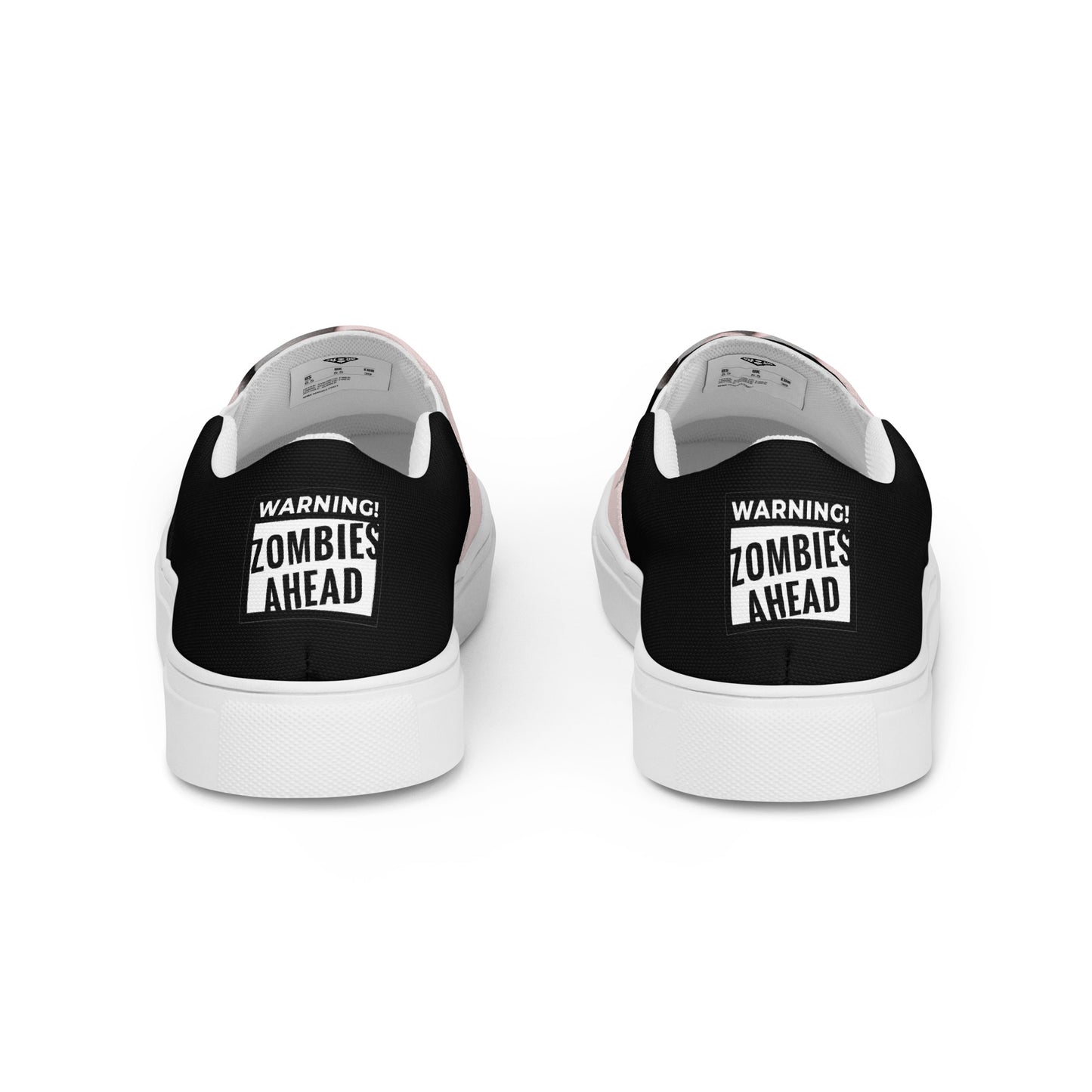 Women’s slip-on canvas shoes (Halloween 3- Warning Zombies)