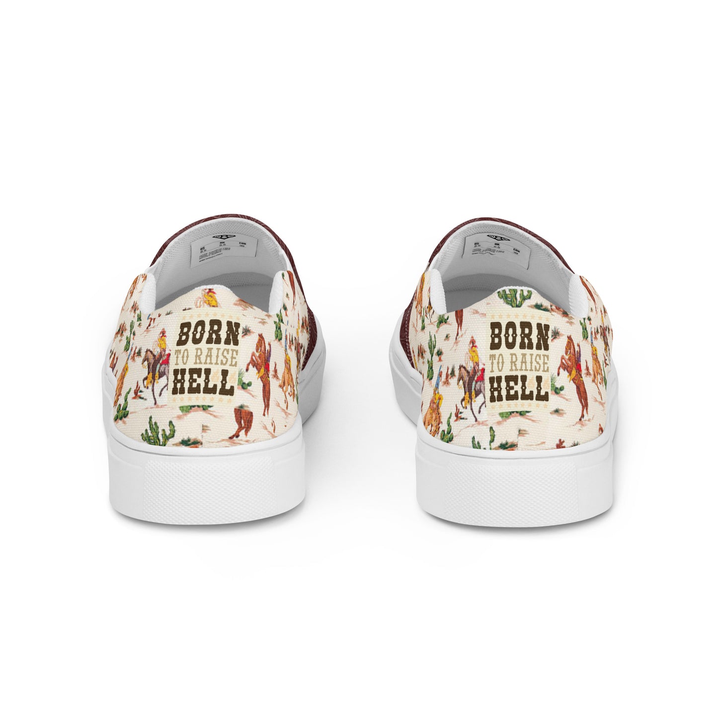 Women’s slip-on canvas shoes (Born To Raise Hell)