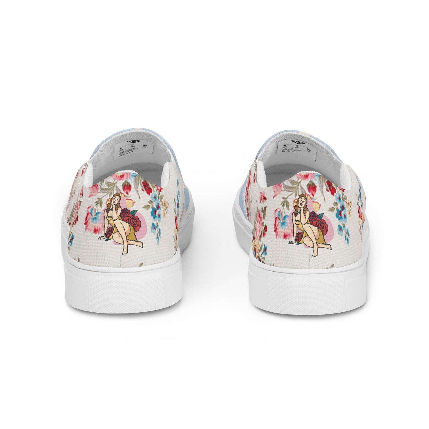 Women’s slip-on canvas shoes (Pin-up Lady)