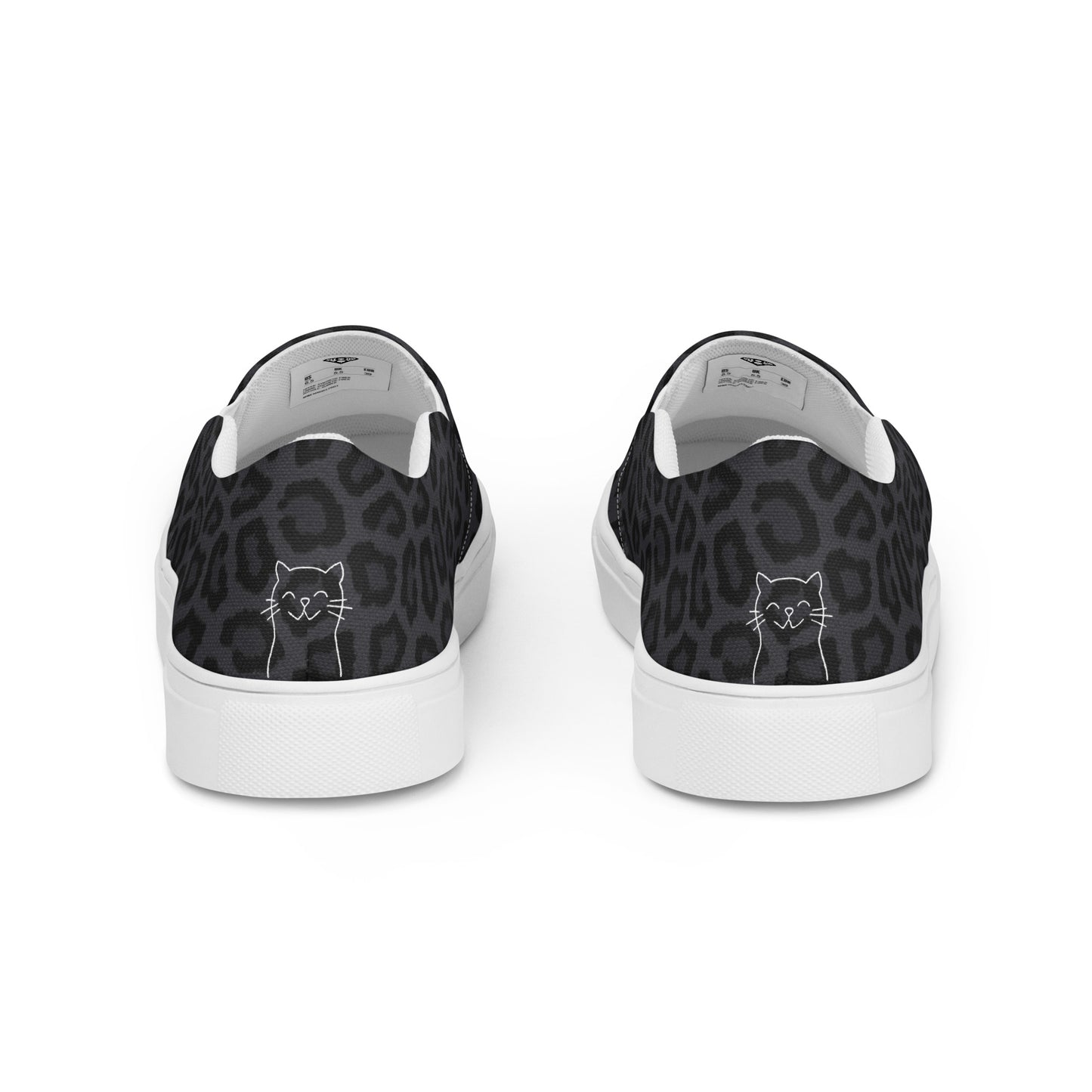 Women’s slip-on canvas shoes (Black Leopard)