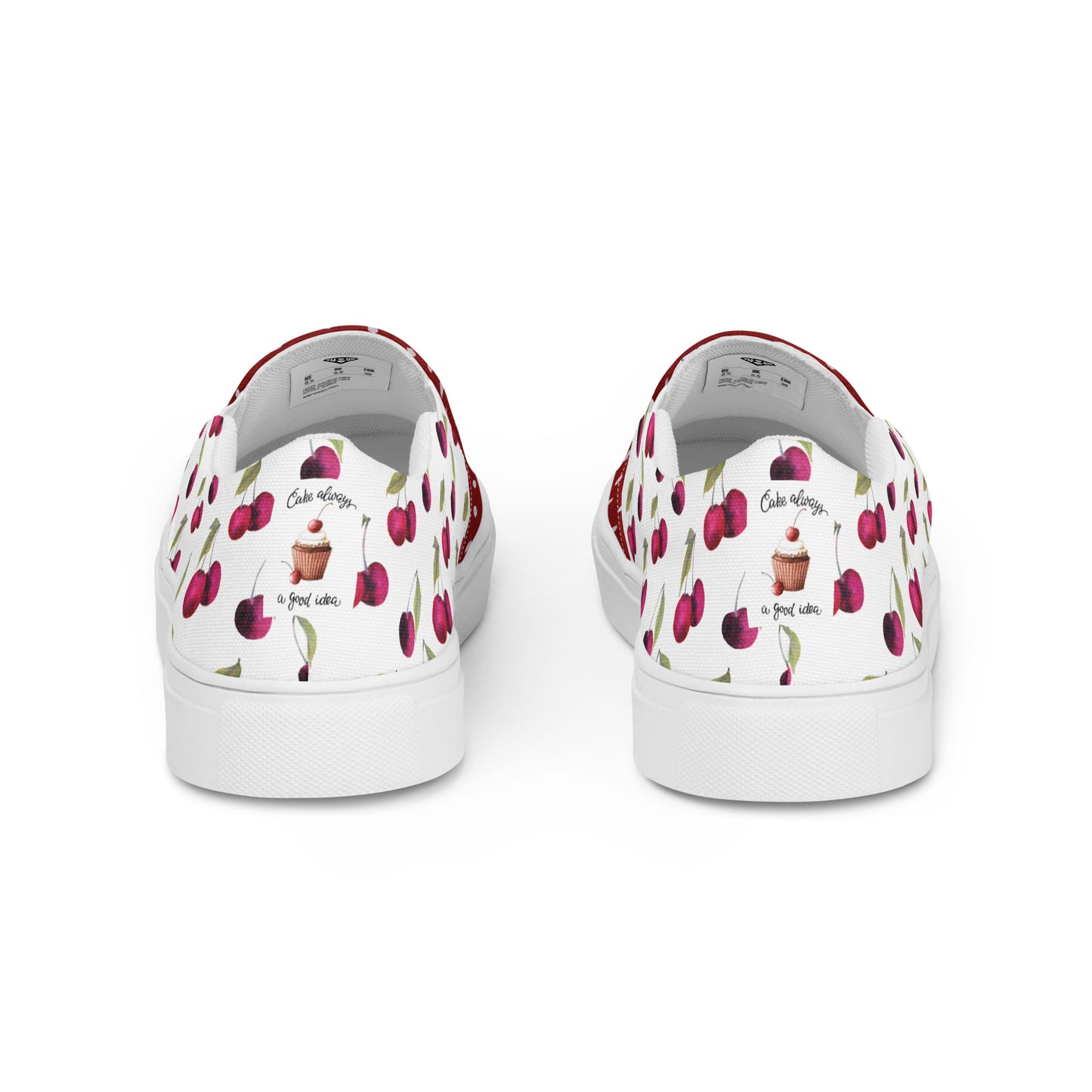 Women’s slip-on canvas shoes (Cake Always a Good Idea)