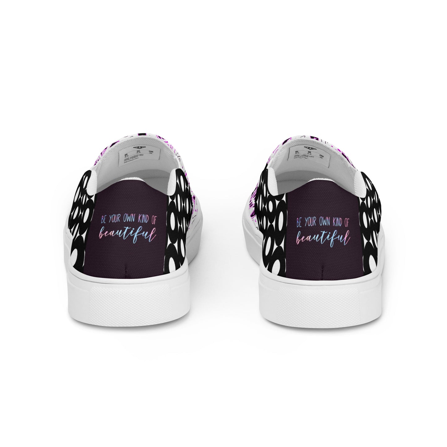 Women’s slip-on canvas shoes (Be Your Own Kind Of Beautiful)