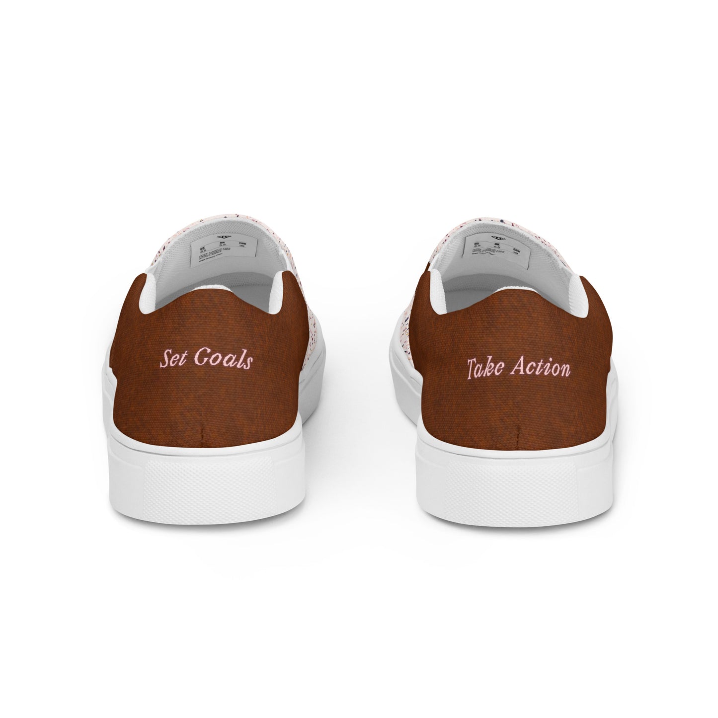 Women’s slip-on canvas shoes (Set Goals/Take Action)