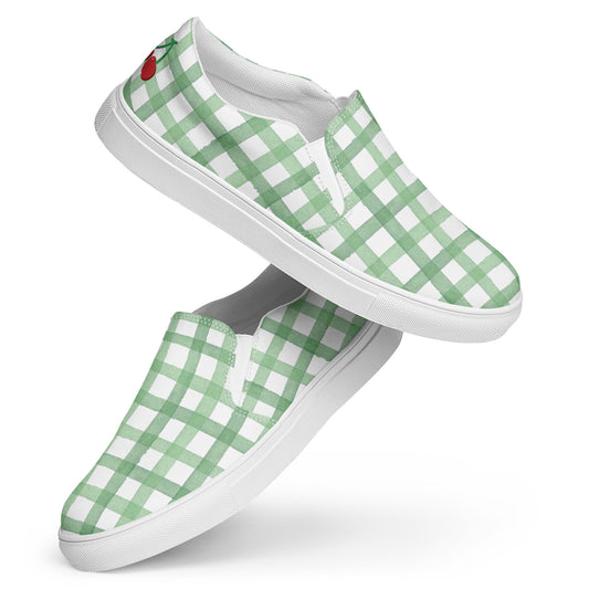 Women’s slip-on canvas shoes (Cherries)