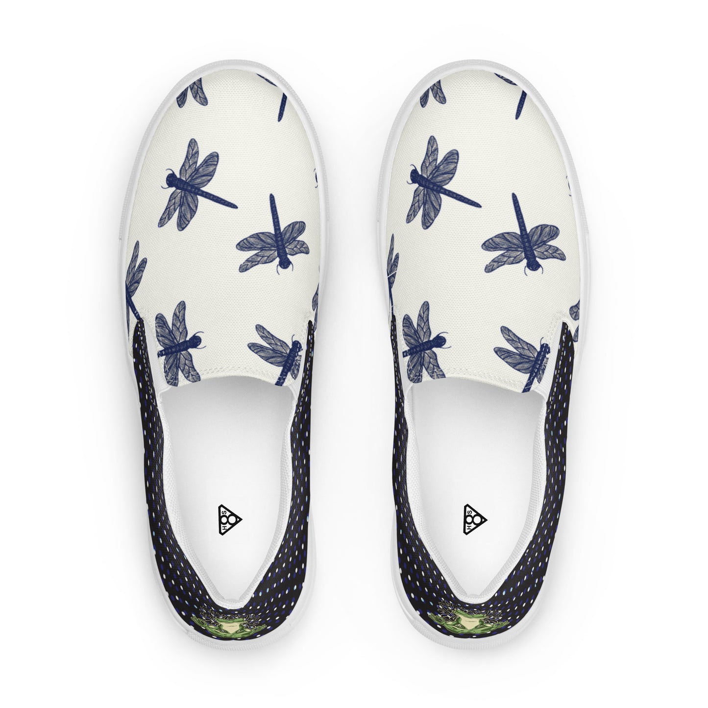 Women’s slip-on canvas shoes (Meditating Frog)