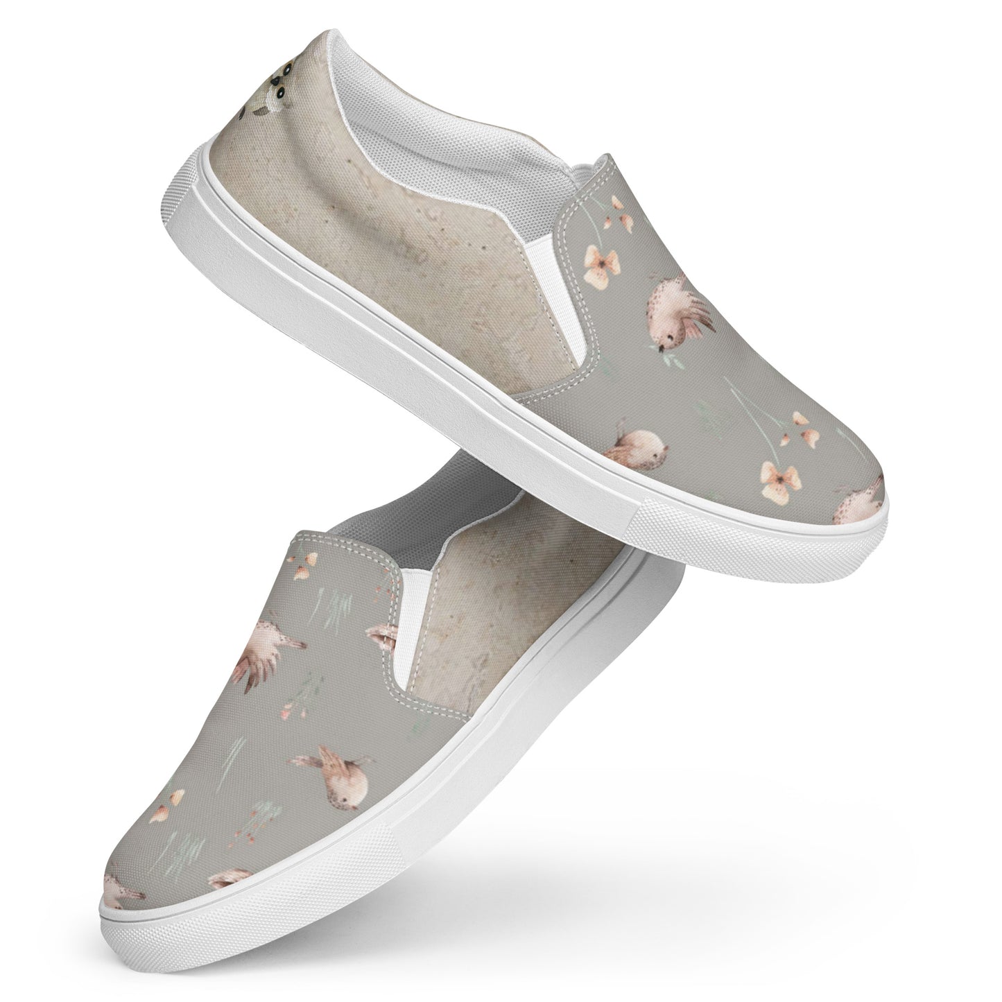 Women’s slip-on canvas shoes (Curious Owl)