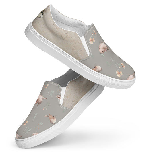 Women’s slip-on canvas shoes (Curious Owl)