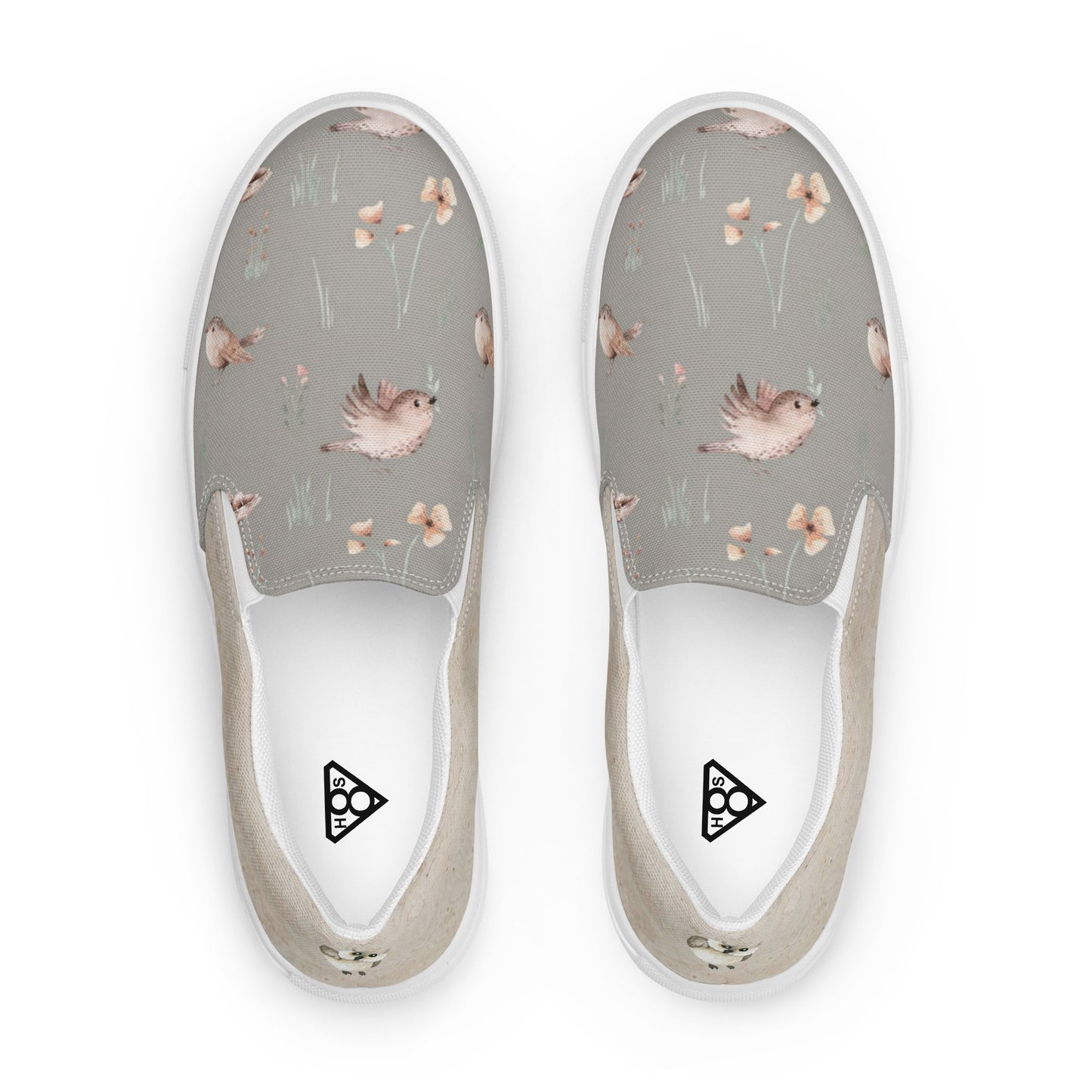 Women’s slip-on canvas shoes (Curious Owl)