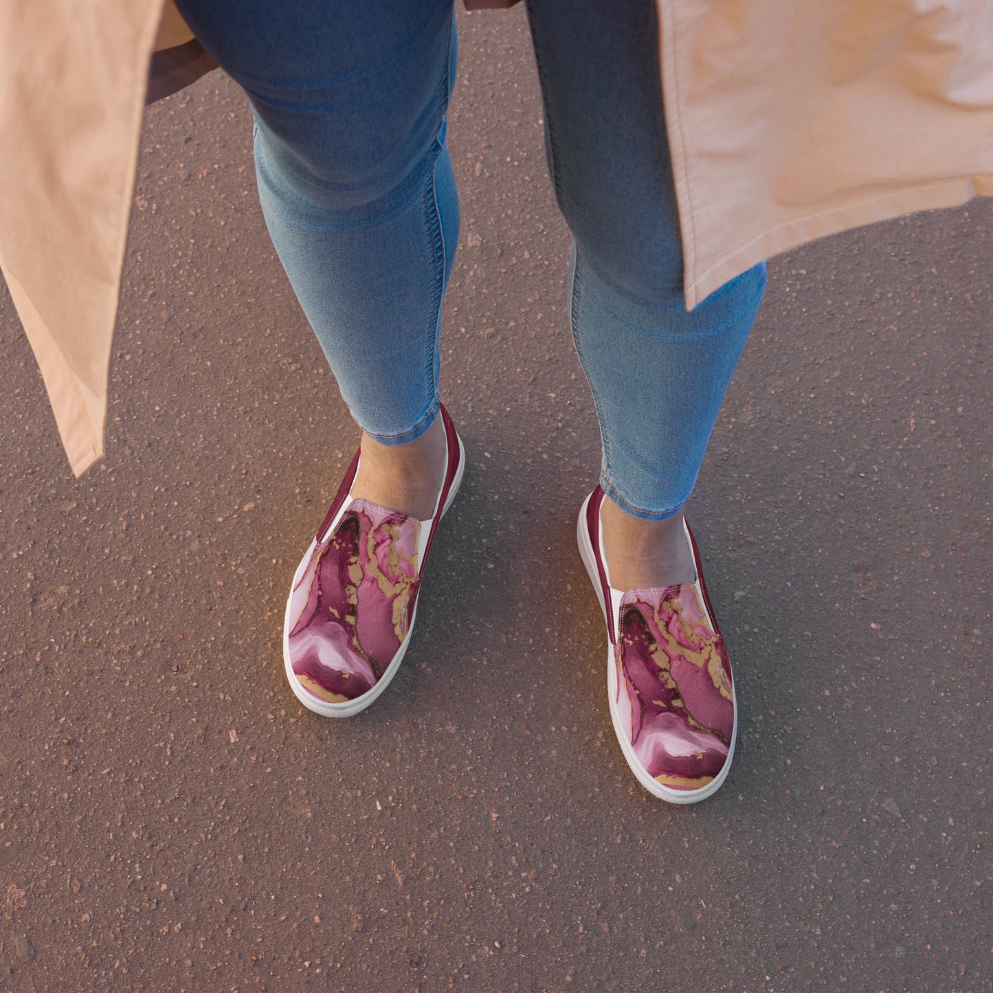 Women’s slip-on canvas shoes (Gold Moth)