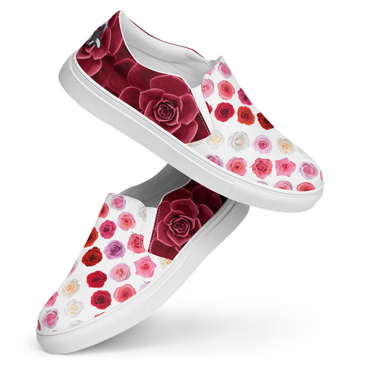 Women’s slip-on canvas shoes (Cute Skunk)