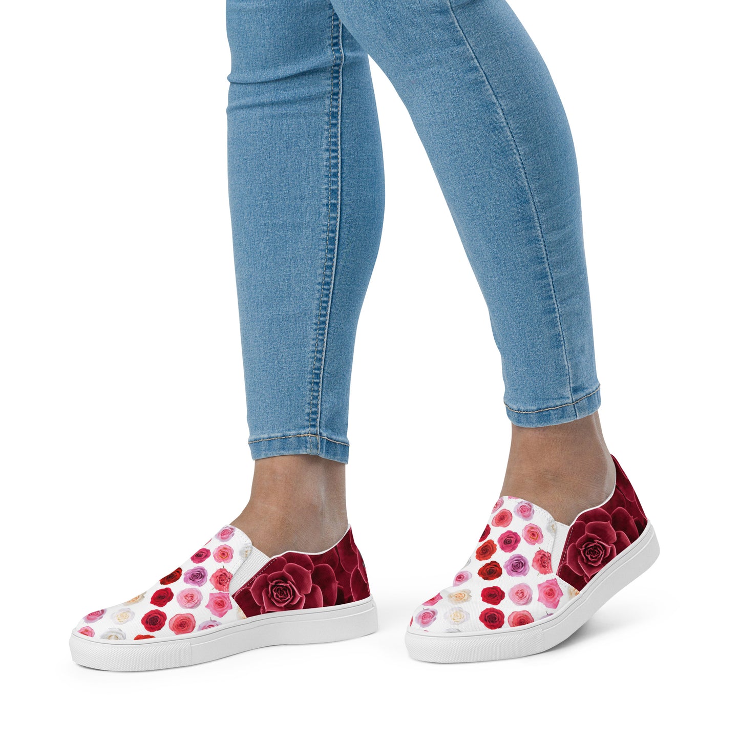 Women’s slip-on canvas shoes (Cute Skunk)