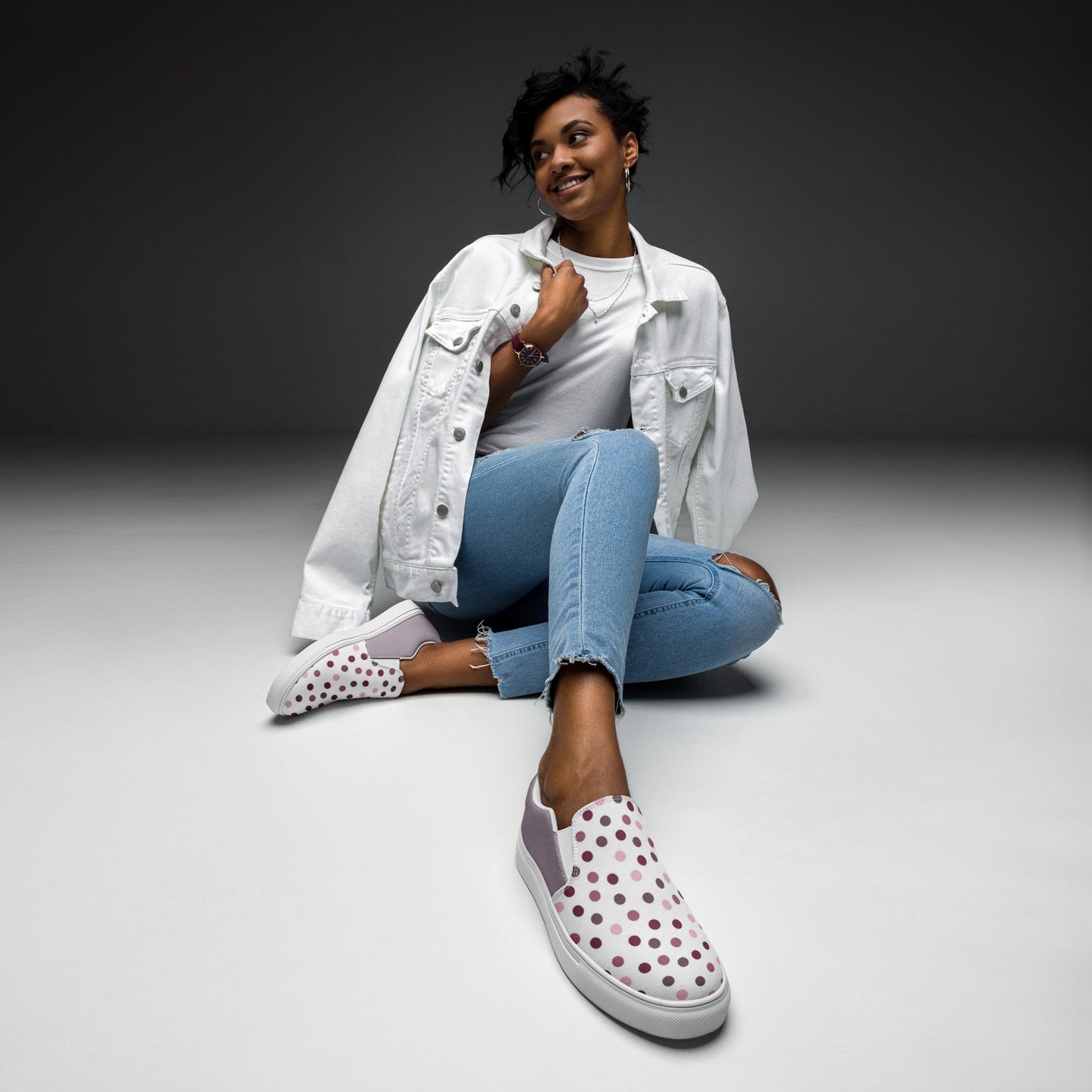 Women’s slip-on canvas shoes (Believe In Yourself)