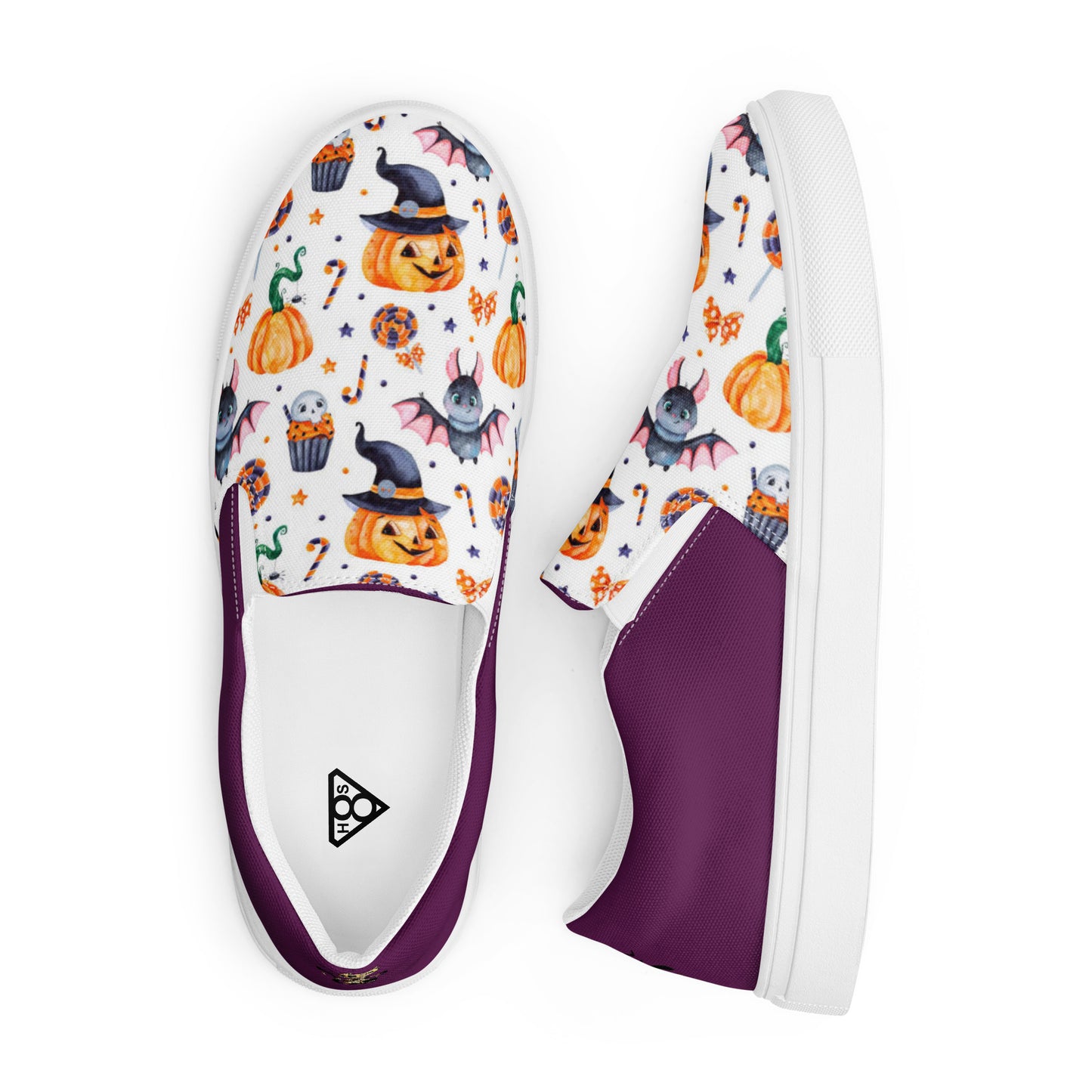 Women’s slip-on canvas shoes (Halloween2-Mummy Cat)