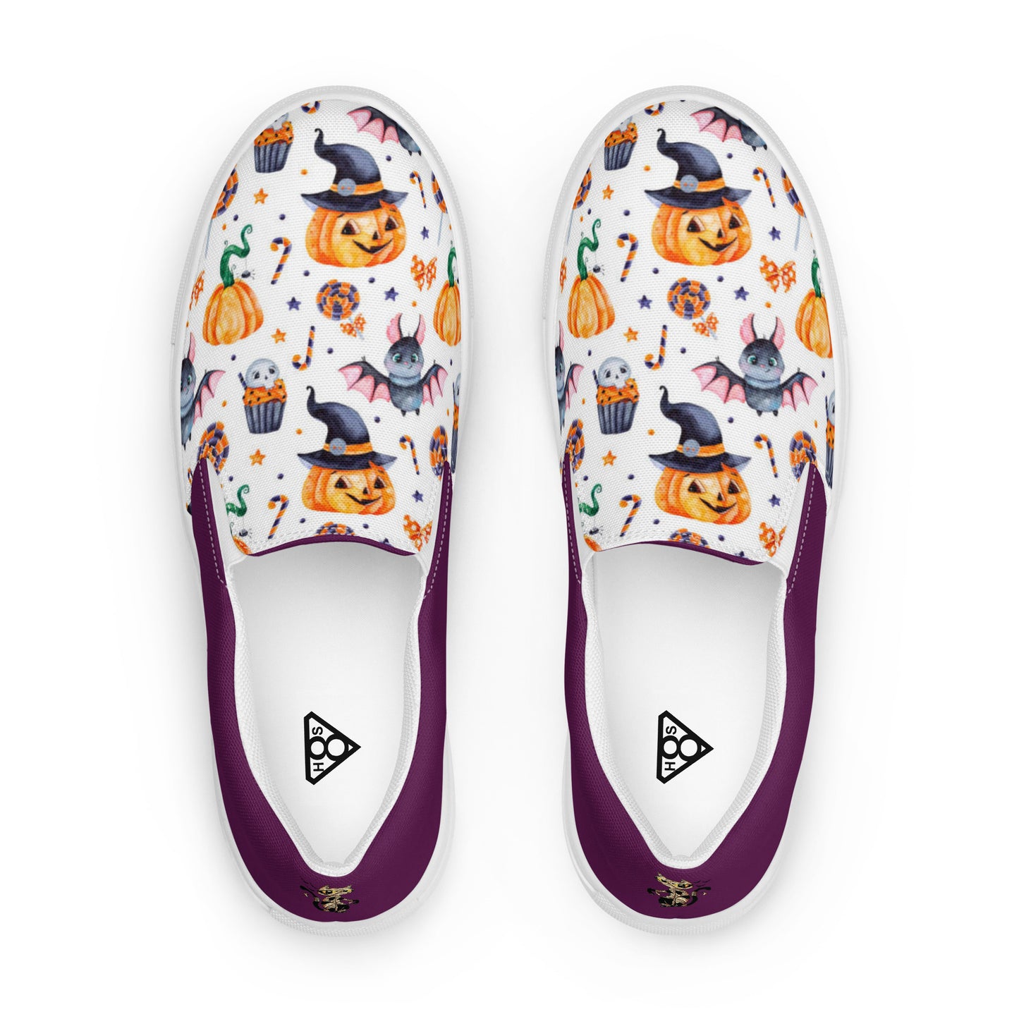 Women’s slip-on canvas shoes (Halloween2-Mummy Cat)