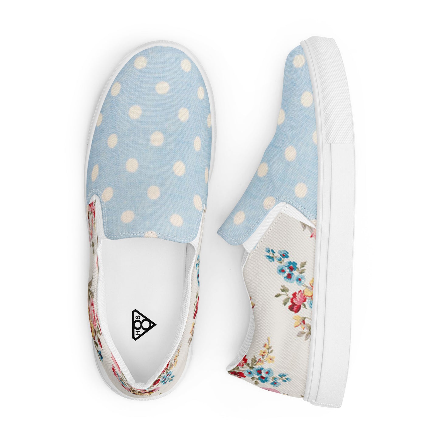 Women’s slip-on canvas shoes (Pin-up Lady)