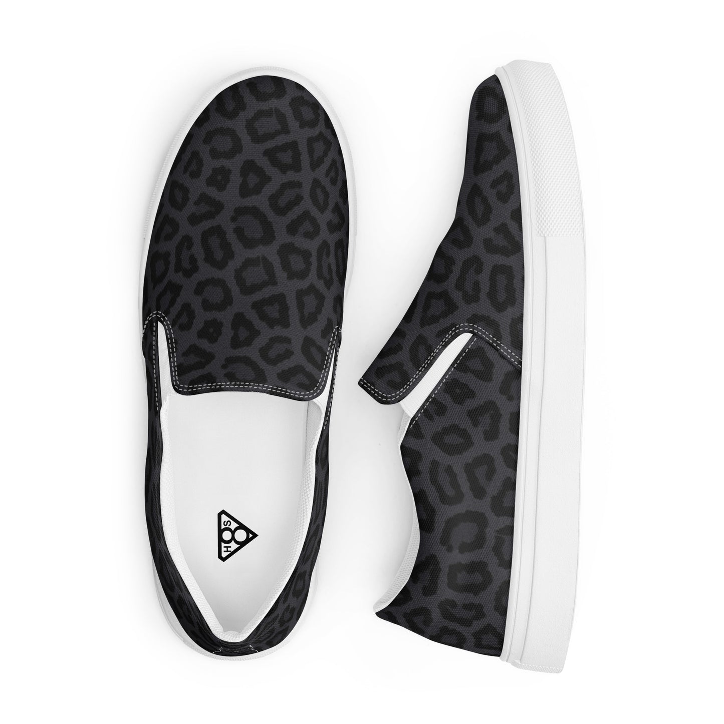 Women’s slip-on canvas shoes (Black Leopard)