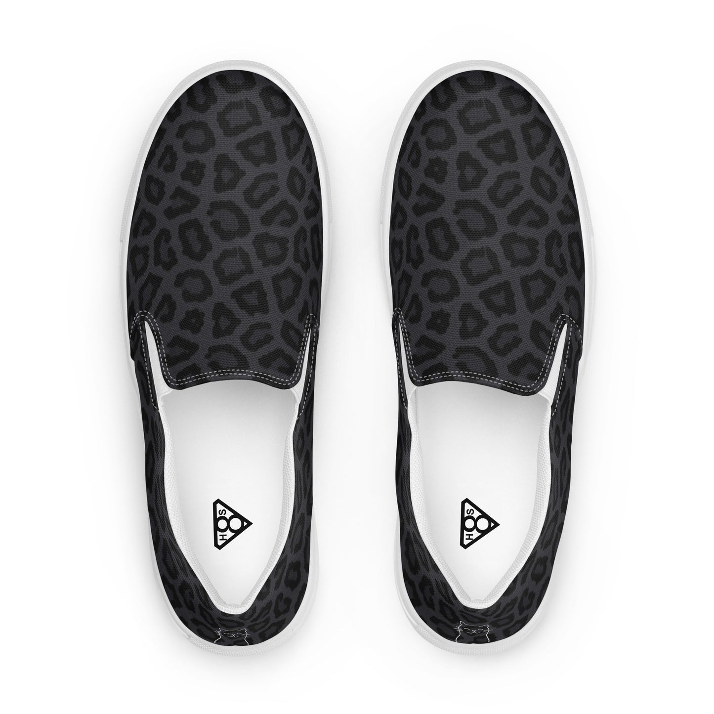 Women’s slip-on canvas shoes (Black Leopard)