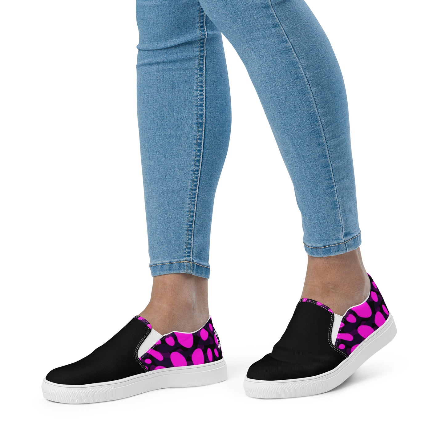 Women’s slip-on canvas shoes (Never Give Up)