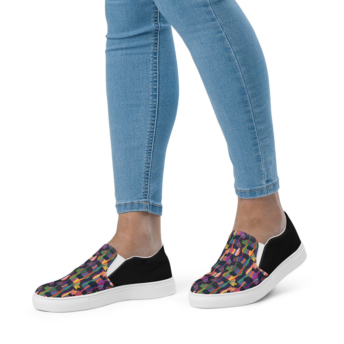 Women’s slip-on canvas shoes (Seize the Moo-Ment)