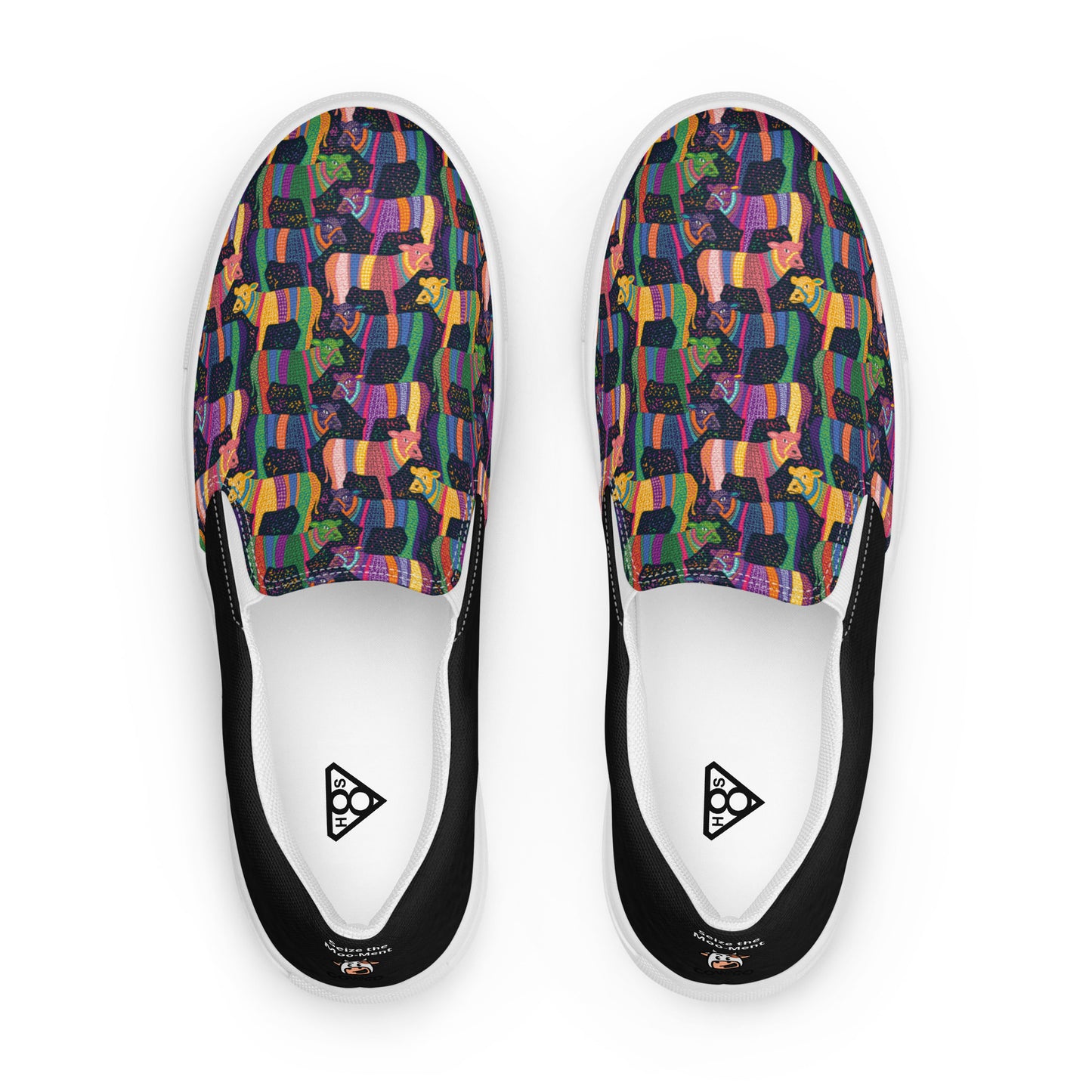 Women’s slip-on canvas shoes (Seize the Moo-Ment)