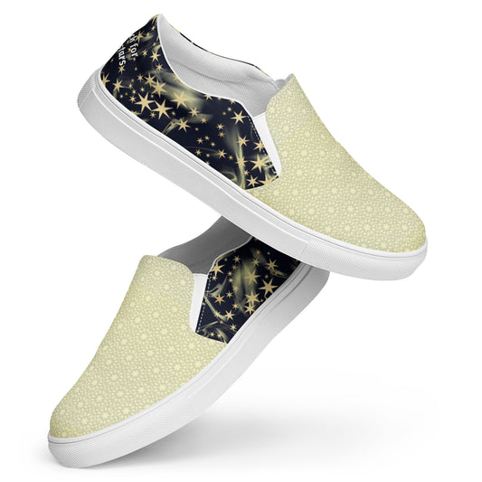 Women’s slip-on canvas shoes (Reach for the stars)