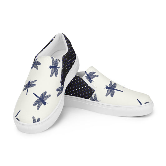 Women’s slip-on canvas shoes (Meditating Frog)