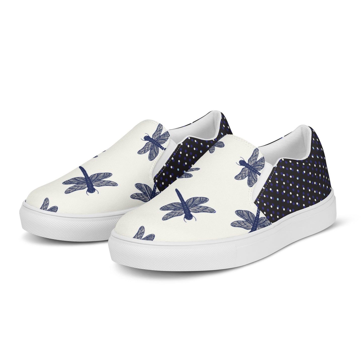 Women’s slip-on canvas shoes (Meditating Frog)