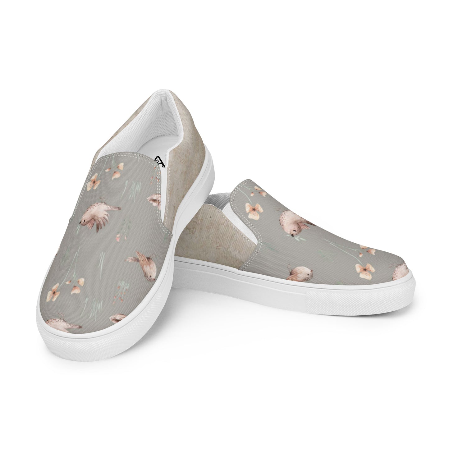 Women’s slip-on canvas shoes (Curious Owl)