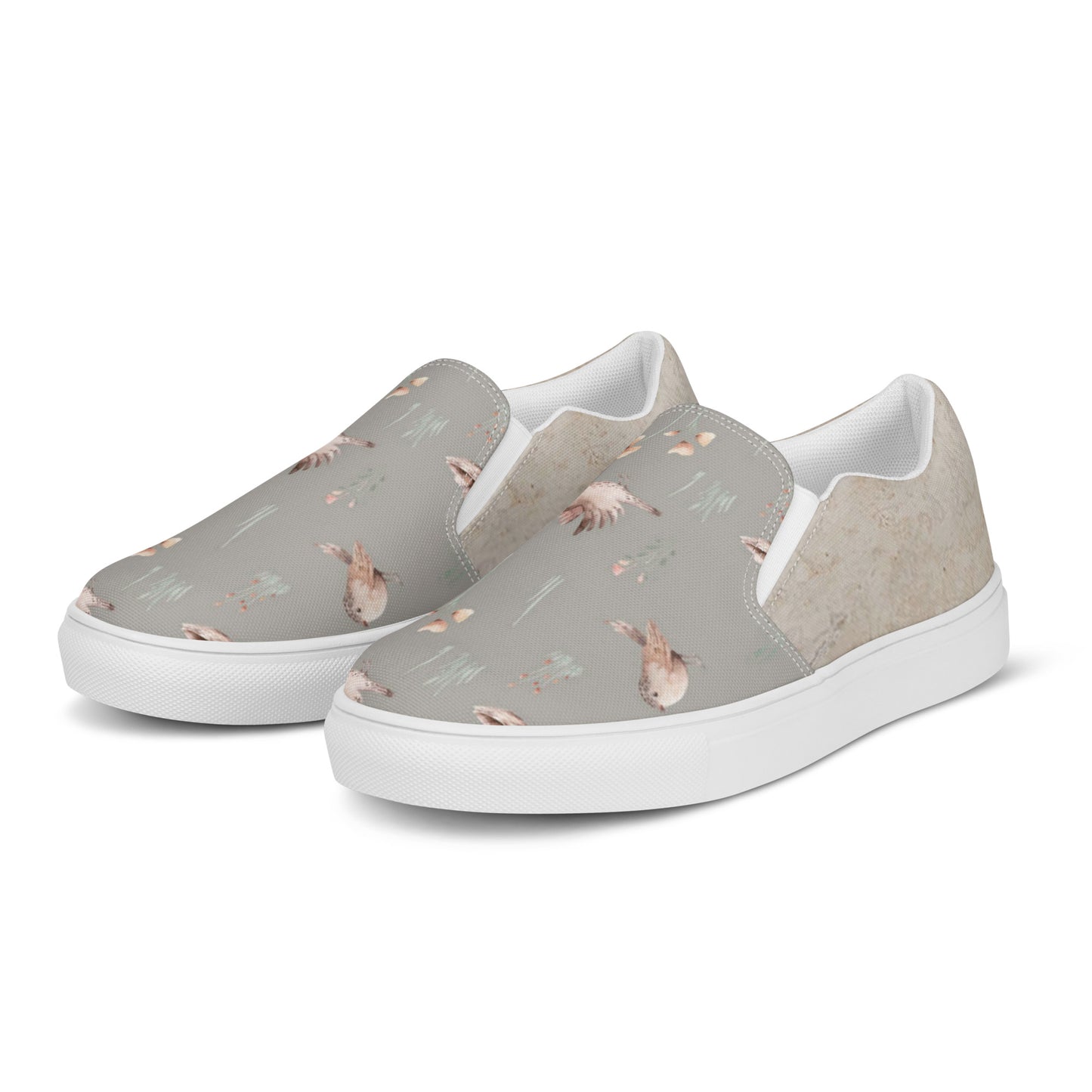 Women’s slip-on canvas shoes (Curious Owl)