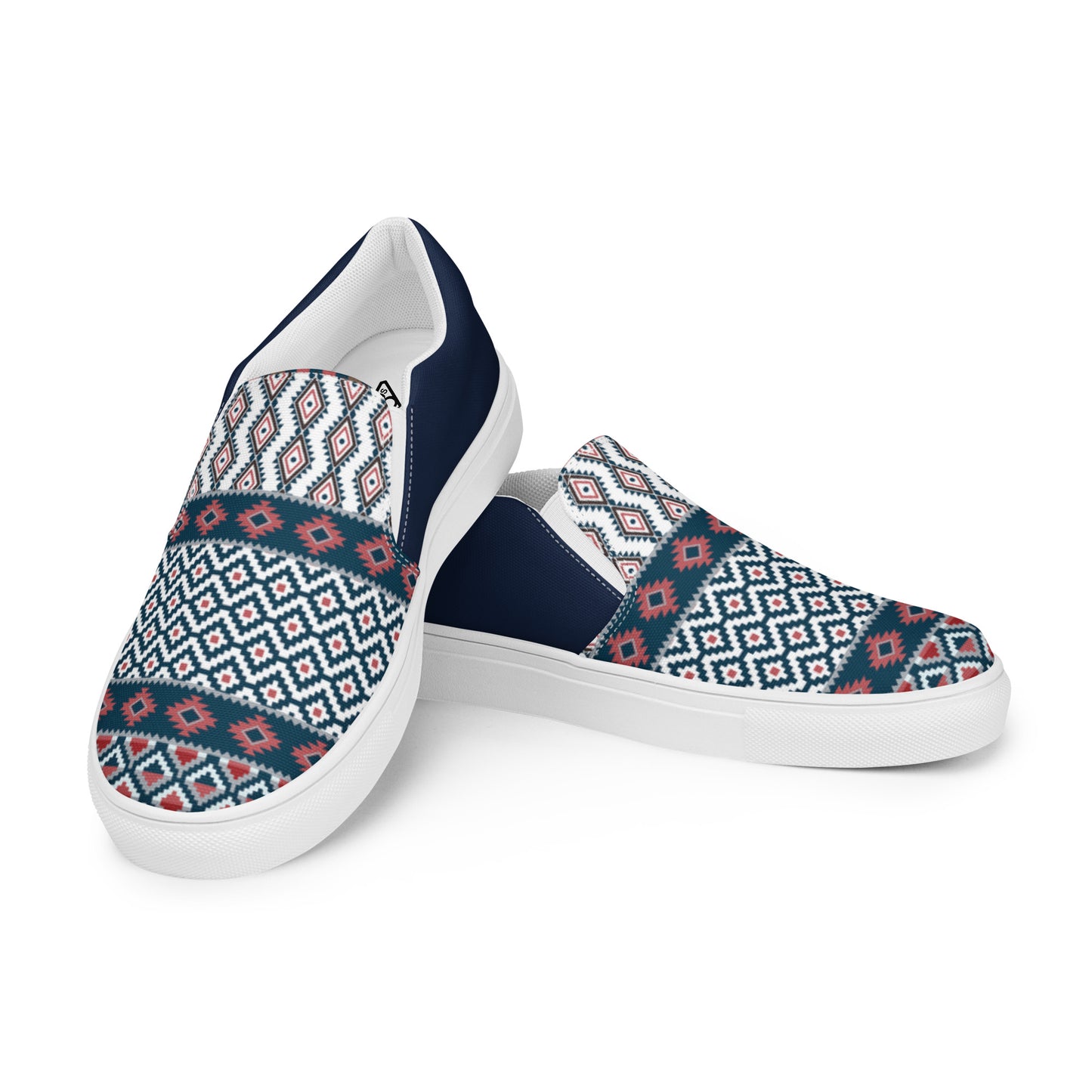 Women’s slip-on canvas shoes (Cute Western Cow)