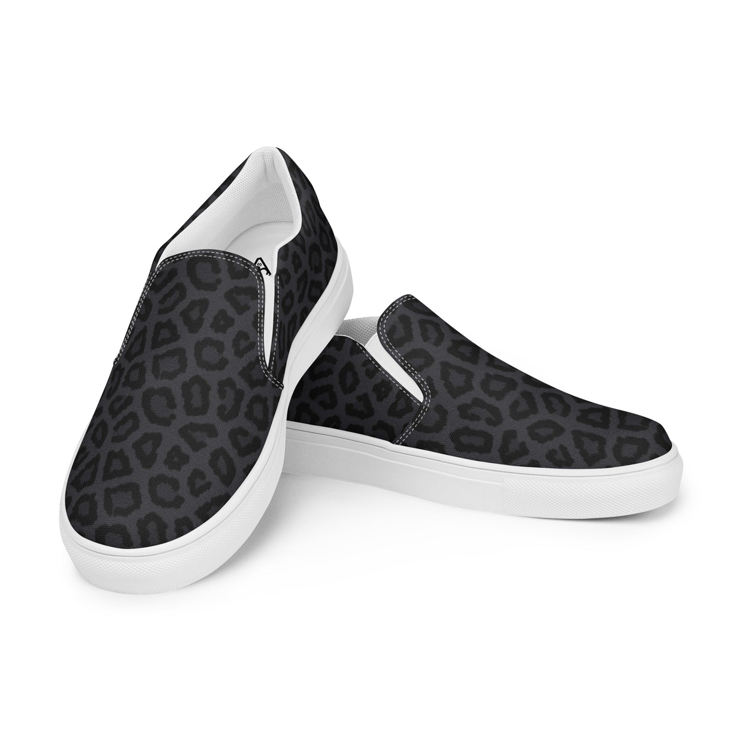 Women’s slip-on canvas shoes (Black Leopard)