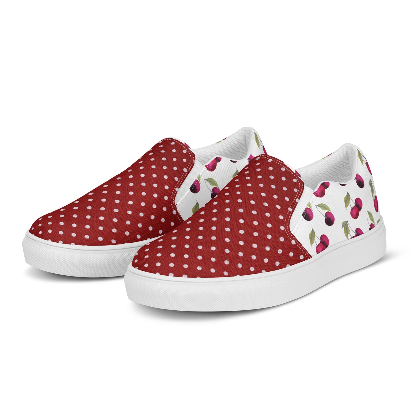 Women’s slip-on canvas shoes (Cake Always a Good Idea)