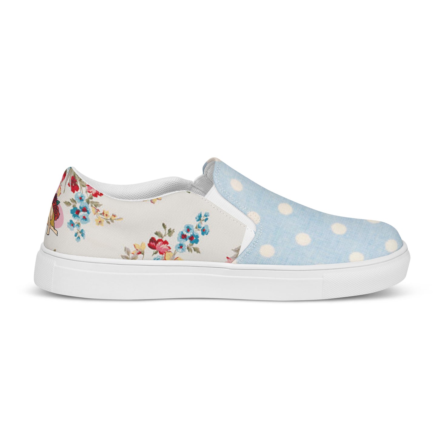 Women’s slip-on canvas shoes (Pin-up Lady)