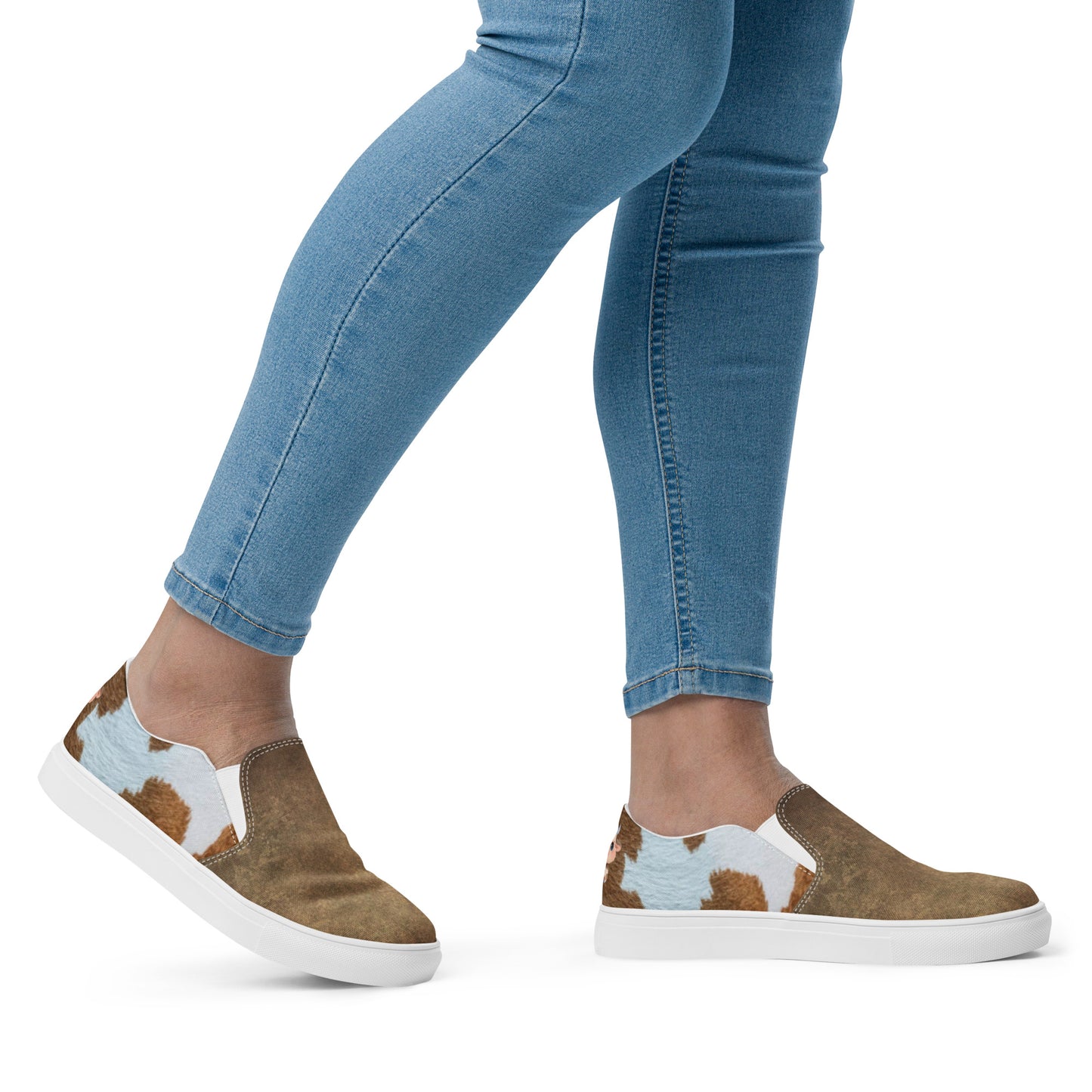 Women’s slip-on canvas shoes (Cute Calf)