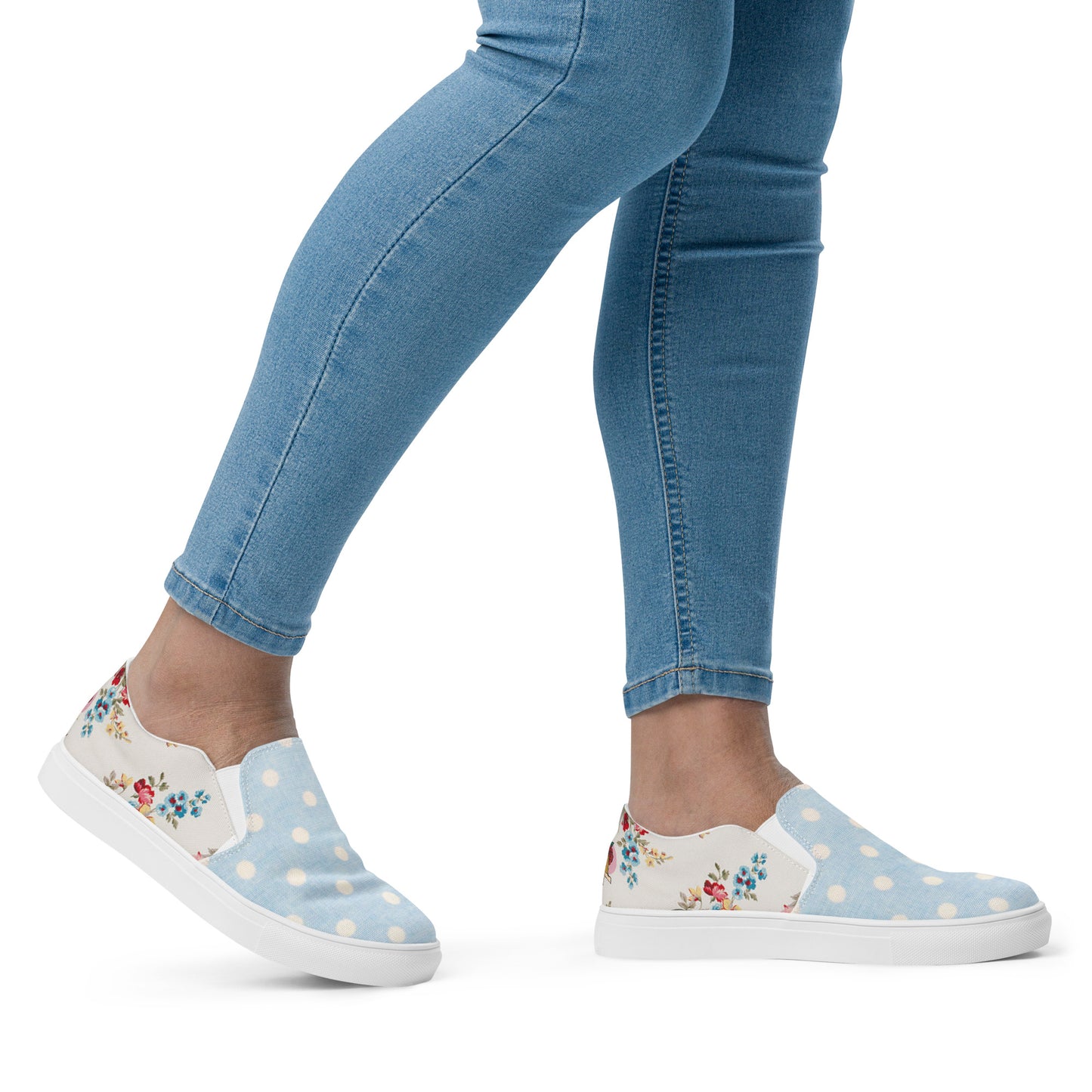 Women’s slip-on canvas shoes (Pin-up Lady)