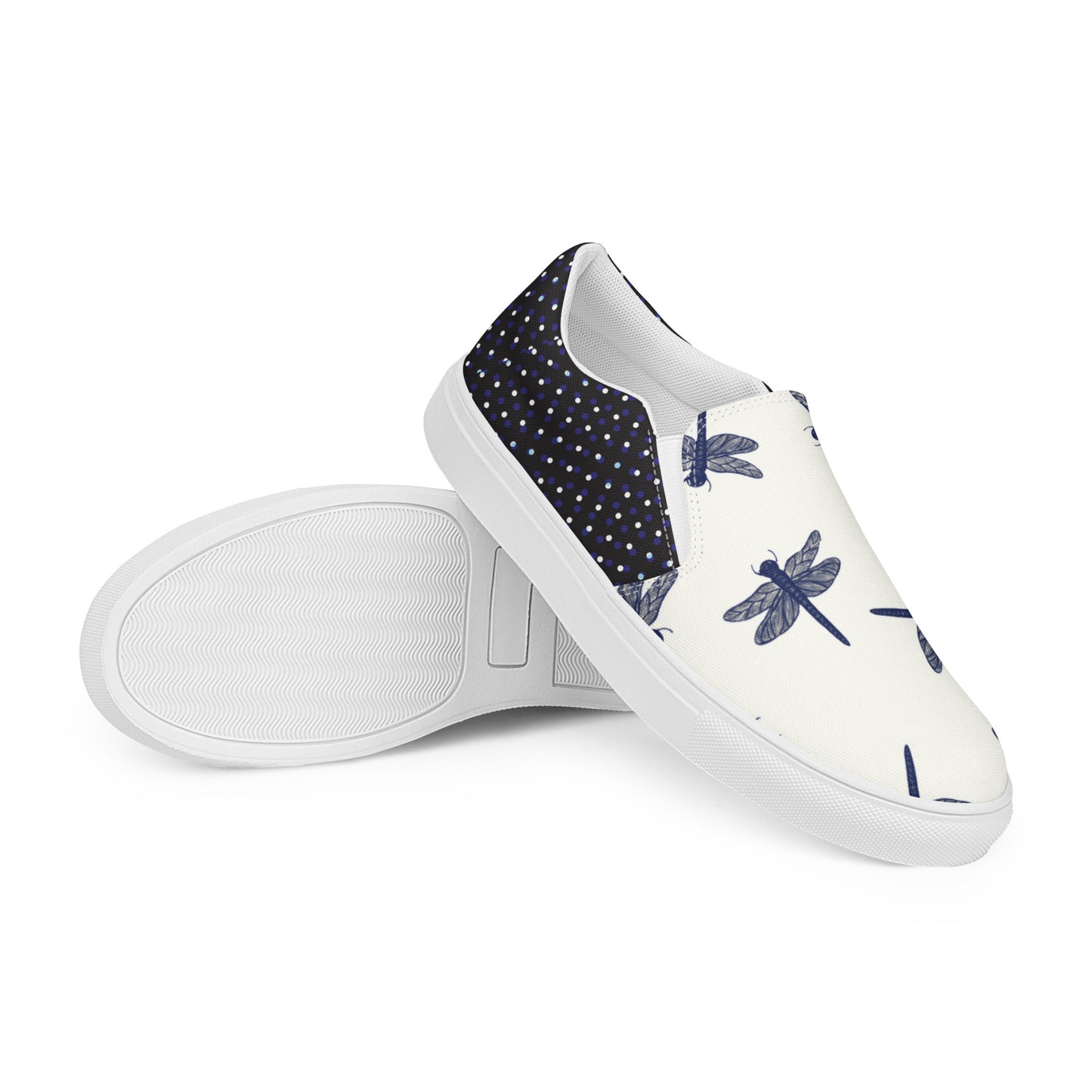 Women’s slip-on canvas shoes (Meditating Frog)