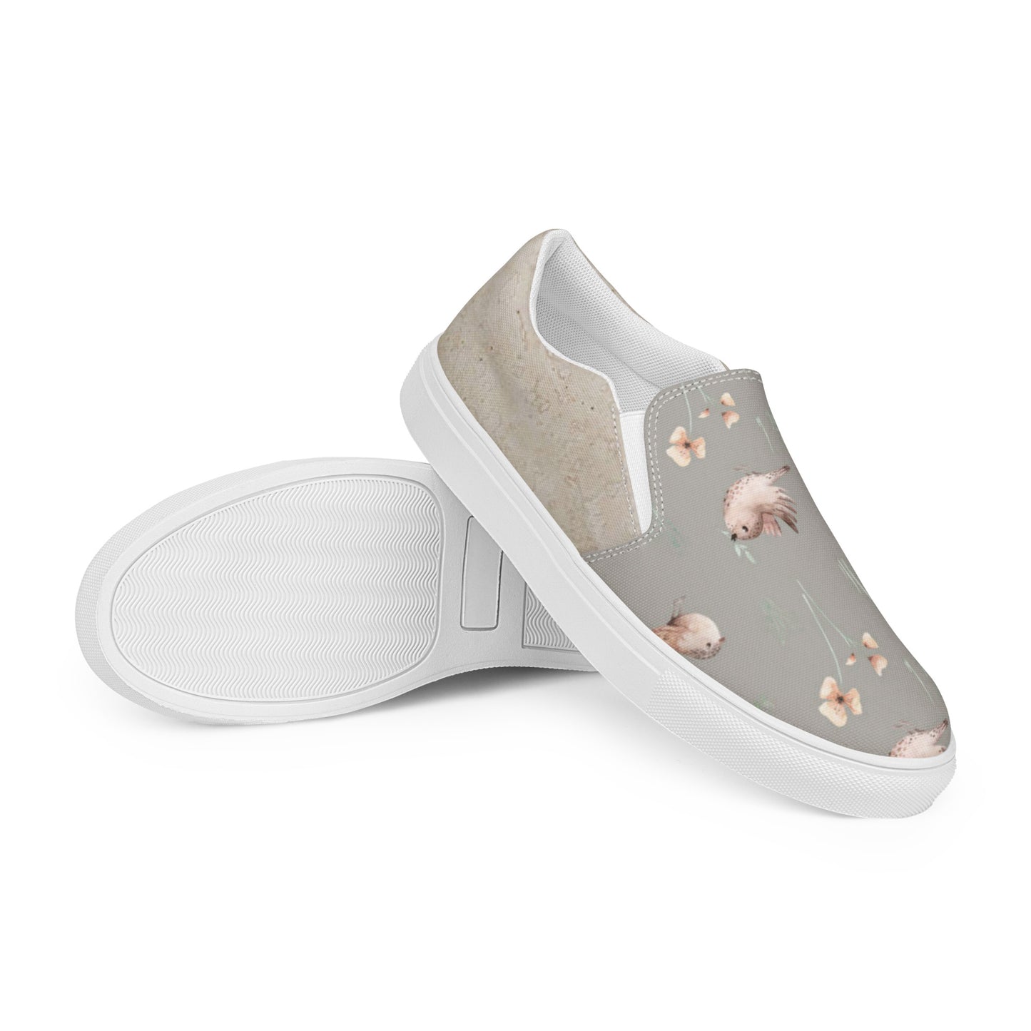 Women’s slip-on canvas shoes (Curious Owl)