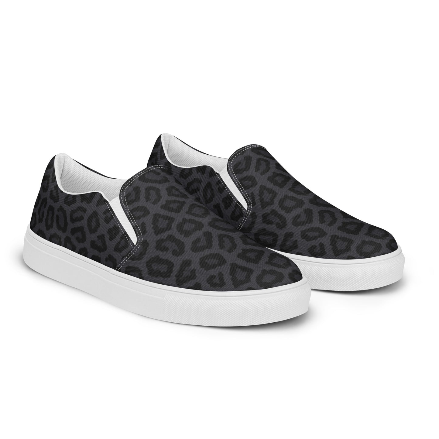 Women’s slip-on canvas shoes (Black Leopard)