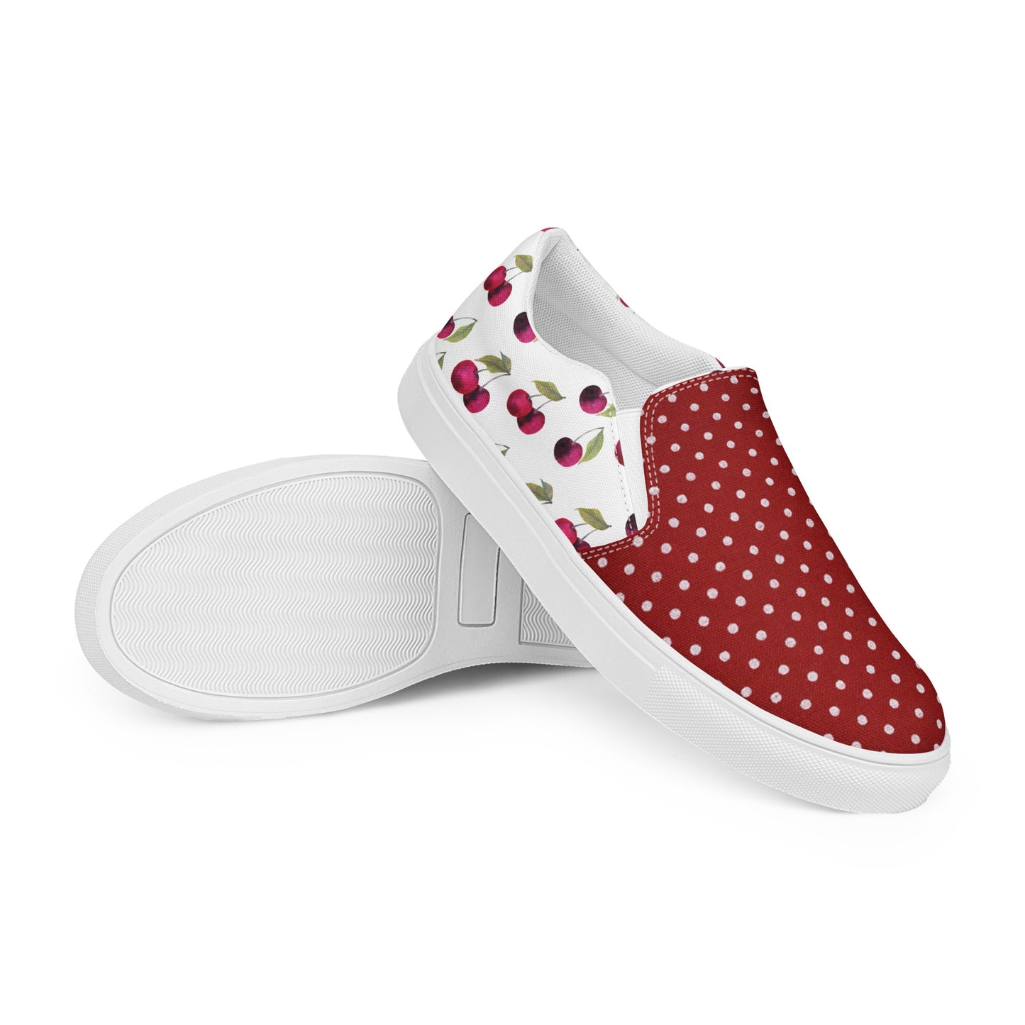 Women’s slip-on canvas shoes (Cake Always a Good Idea)